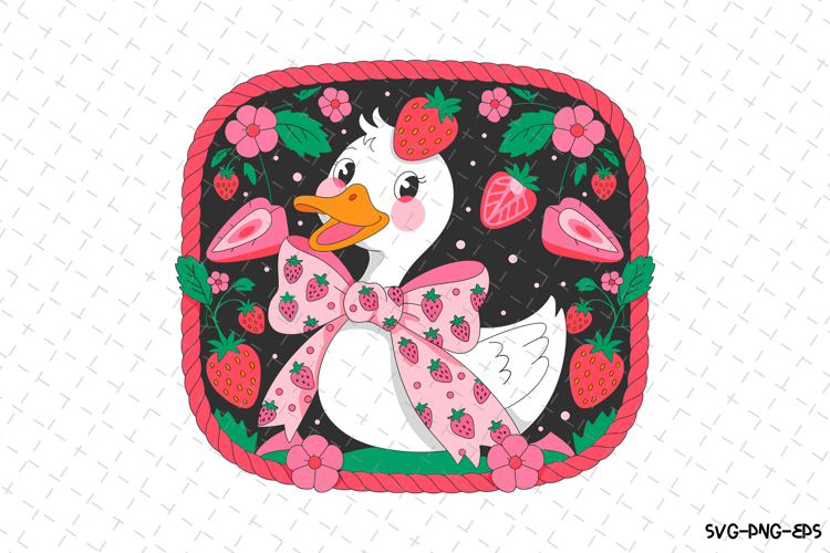 Duck   Strwaberry SVG | Quotes Svg | Svg Cut Files