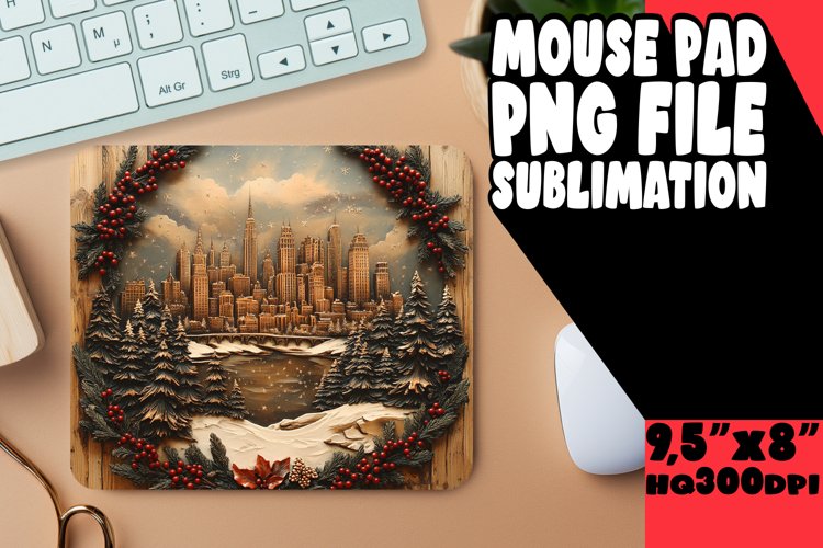 ENCHANTED MOUSE MAT MAGICAL DESIGN, Christmas