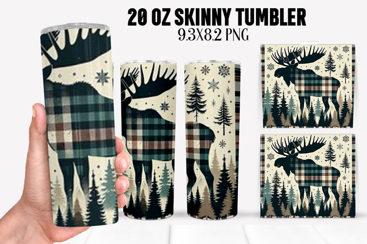 Christmas Deer Tumbler Sublimation ,20 oz Tumbler Wrap