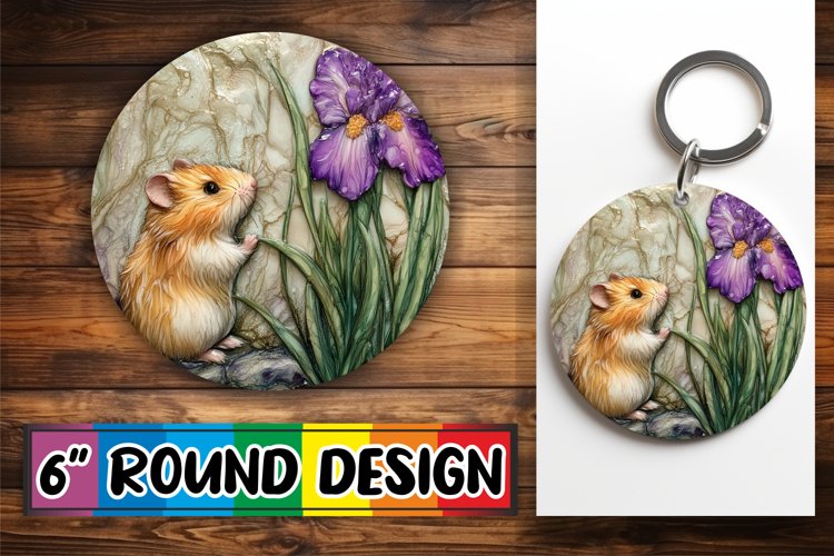 Circle of Happiness Keychain PNG, Animals