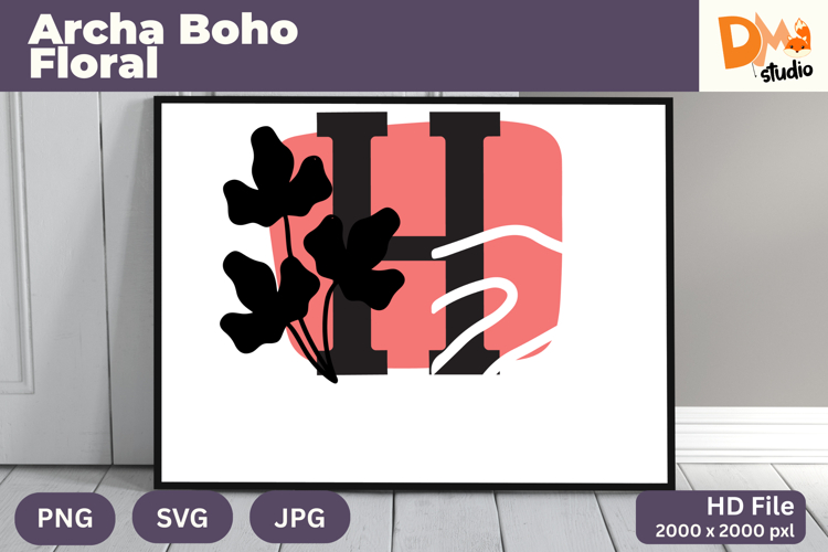 Boho Floral Svg Image 10
