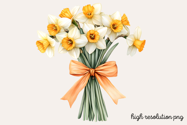 Daffodils Clipart Image 13