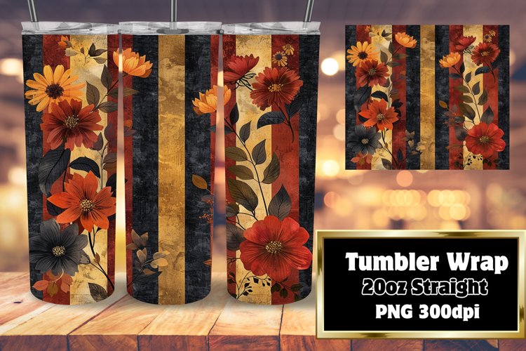 Dynamic Petal Stripe Tumbler Patterns example image 1