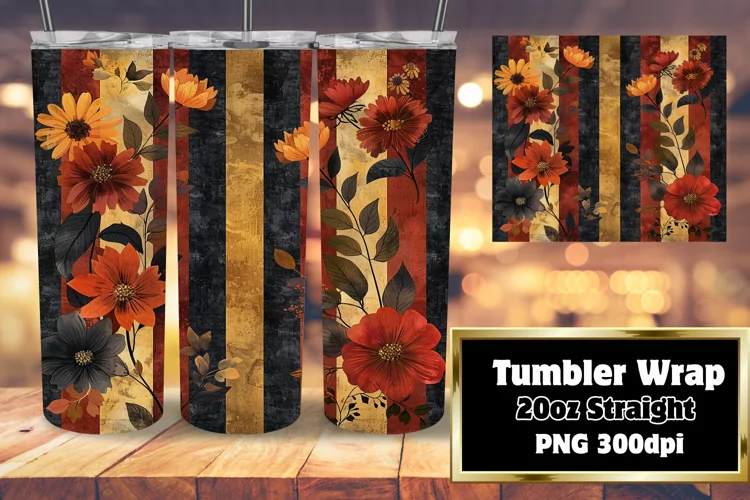 Dynamic Petal Stripe Tumbler Patterns