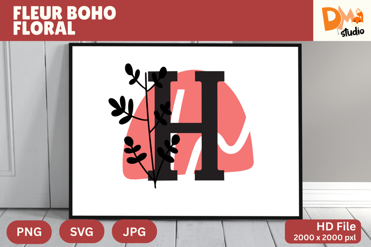 Boho Floral Svg Image 23