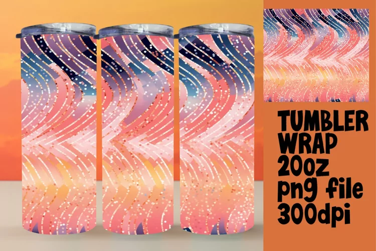 Tumbler Glitter Shine Sleeve