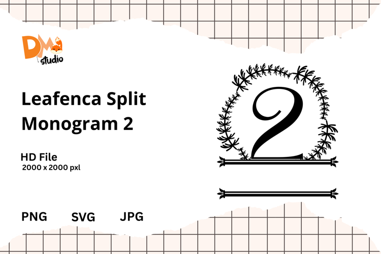 Floral Monogram Letter Svg Image 6