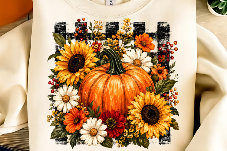 Autumn Sublimation, Fall Sublimation, Pumpkin Autumn PNG example image 1