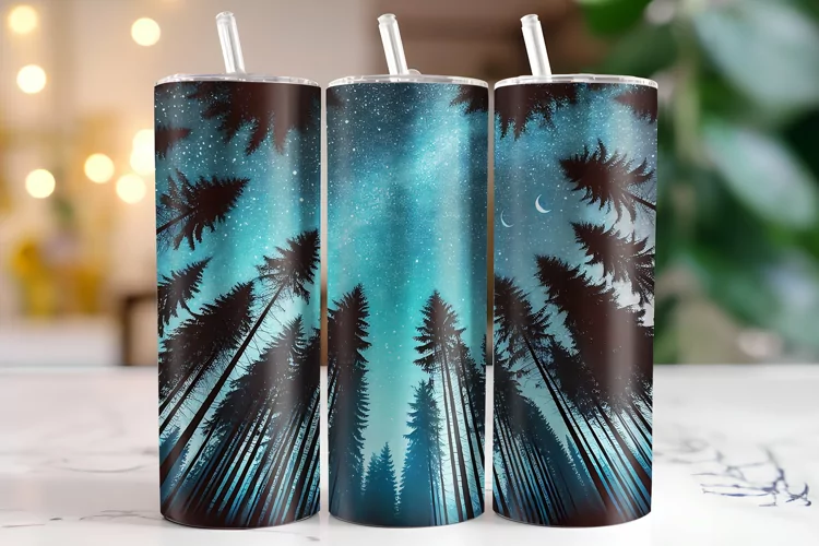 Starry night Tumbler Wrap | Sublimation | Tumblers