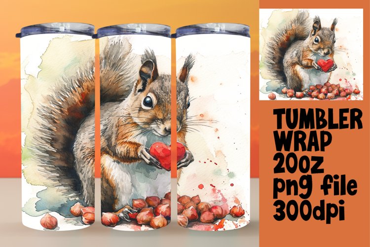 Sublimation-Ready Tumbler Wrap with Love Animals
