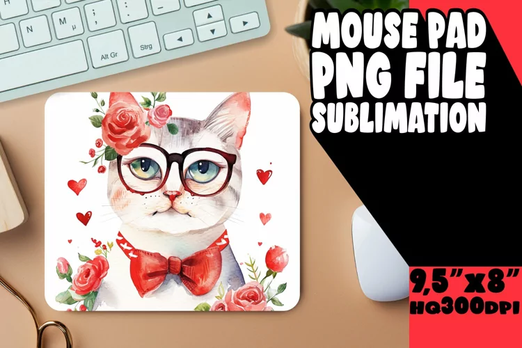 Smirk-Inducing Cat Sublimation Pad
