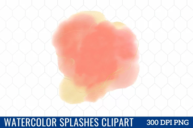 Watercolor Splashes Clipart