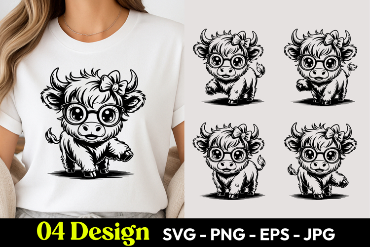 Cute Cartoon Cow