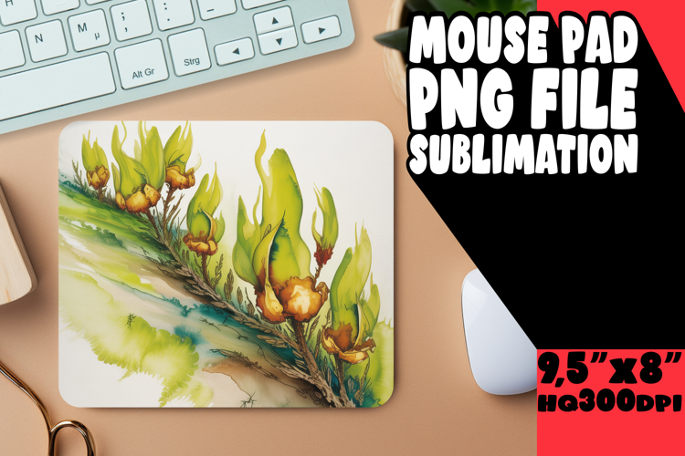 ENCHANTED MOUSE PAD FUN SUBLIMATION, Flowers