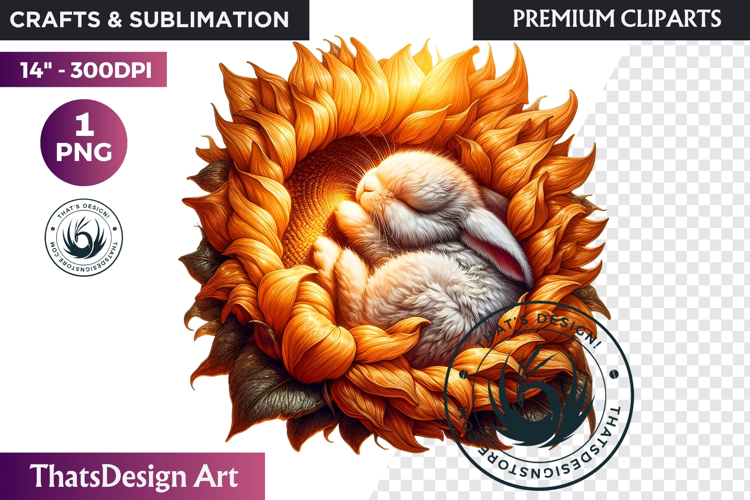 Enchanted Woodland Animal & Sunflower Clipart PNG