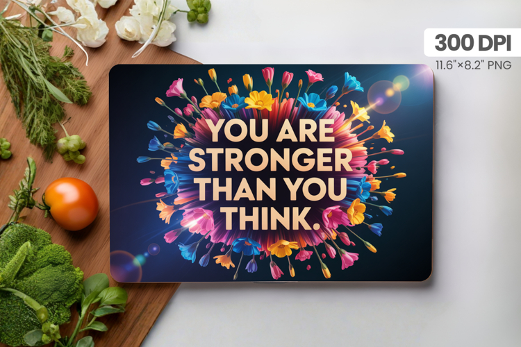 Inspirational Quotes Cutting Board PNG Design, Motivational