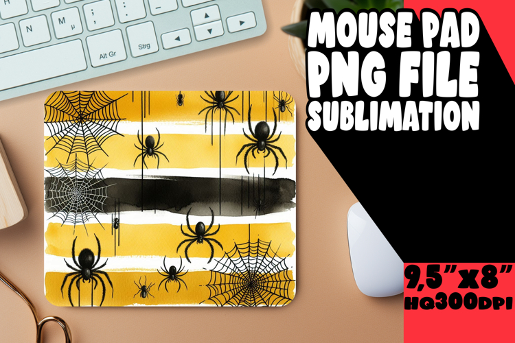 Blissful Mouse Pad Sublimation Magic, Halloween
