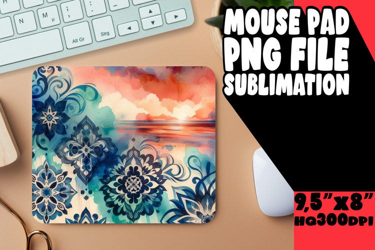 Radiant Desk Pad Sublimation Magic, Watercolor Patter