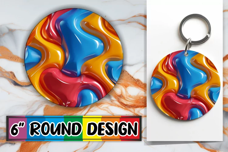 Sleek Abstract Inflated Puff Sublimation Designs