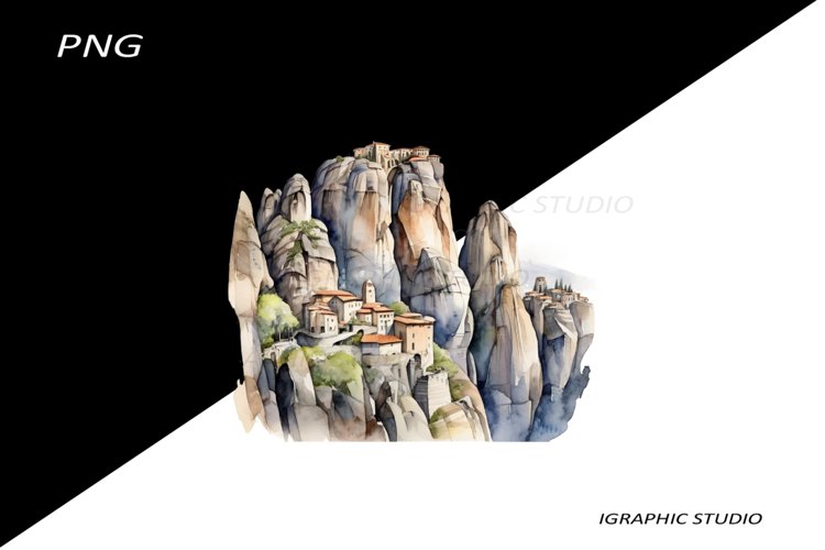 Greece summer clipart, Mediterranean Food Clipart,