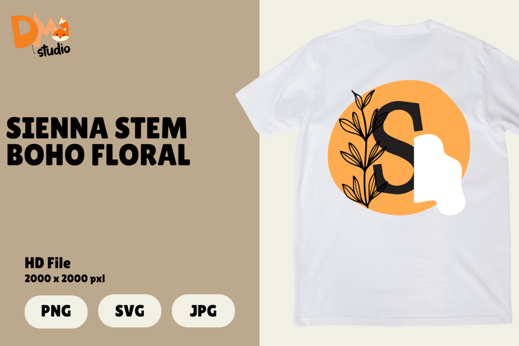 Floral Monogram Letter Svg Image 10