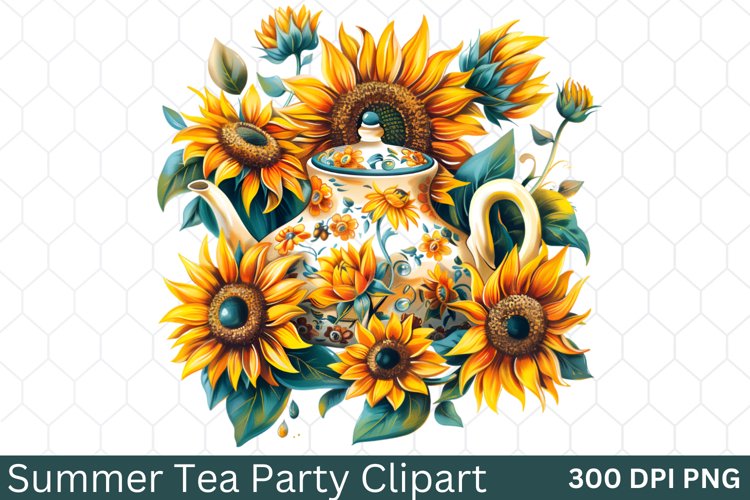 Summer Tea Party Clipart