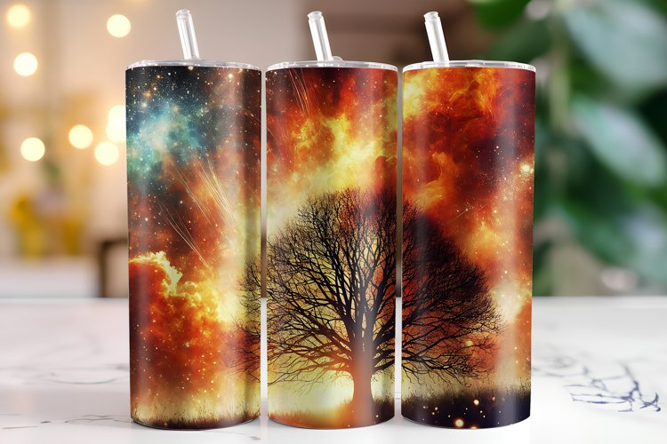 Tree Tumbler Wrap | Sublimation | Tumblers example image 1