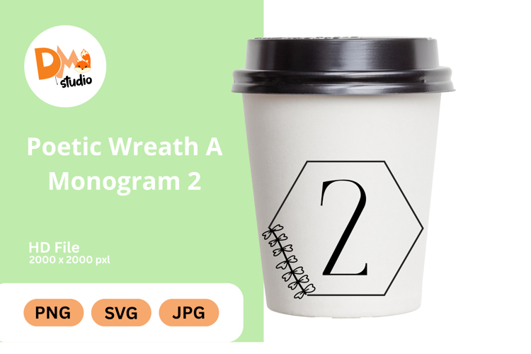 Poetic Wreath Monogram Logo