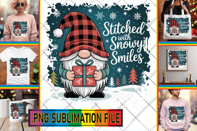 Playful TSHIRT Gift Ideas PNG, Holiday Gnome