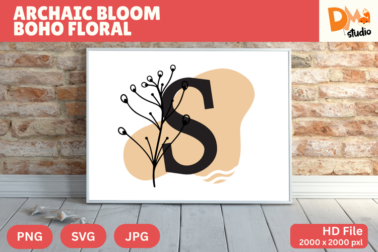 Floral Letter Svg Image 4