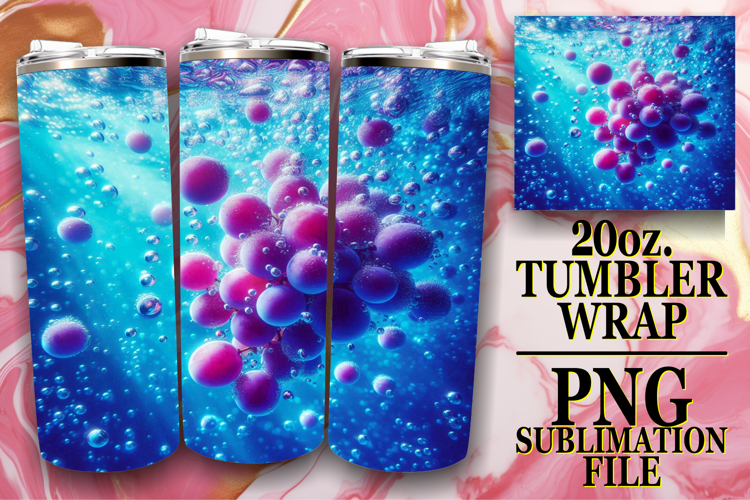 Cheerful Mornings 20oz tumbler wrap, 3D Fruits