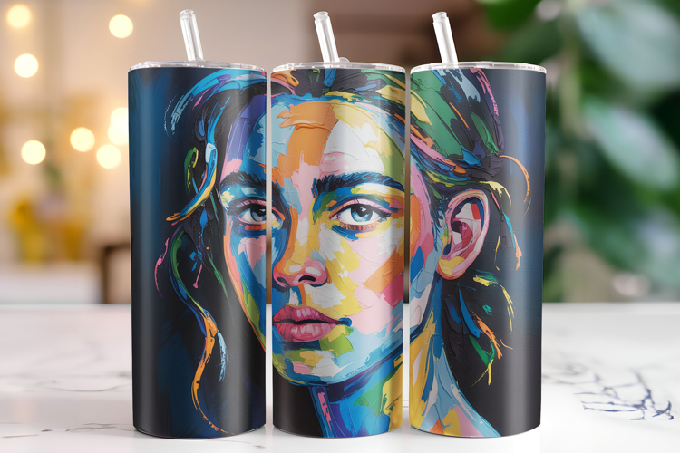 Painting Tumbler Wrap | Sublimation | Tumblers