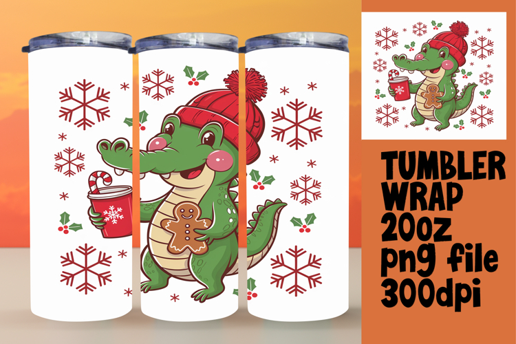 LUXURIOUS 20oz Tumbler Template , Christmas
