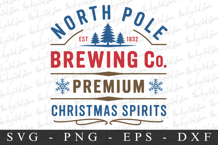 North Pole Brewing Co. Premium Svg | Christmas svg