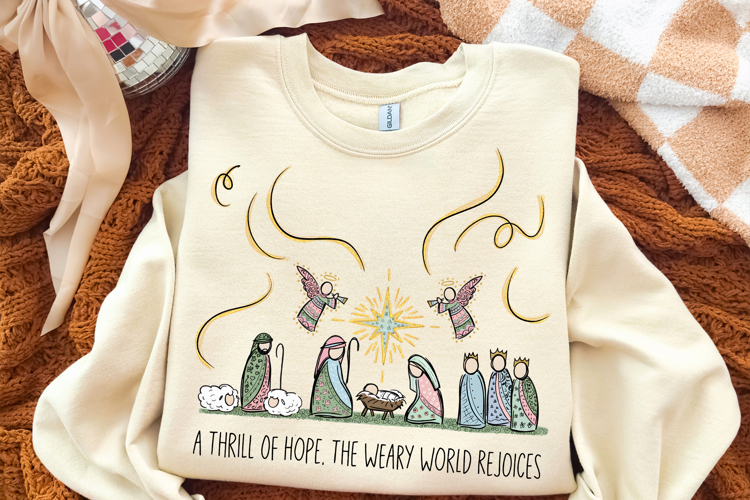 A Thrill Of Hope PNG, Christmas PNG, Baby Jesus PNG, Holiday