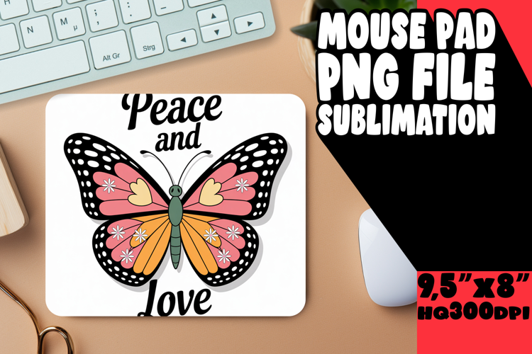 LUMINOUS mouse pad Gift Ideas, Butterfly
