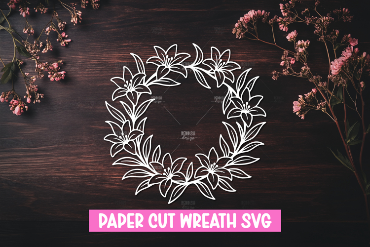 Floral Wreath Svg Image 13