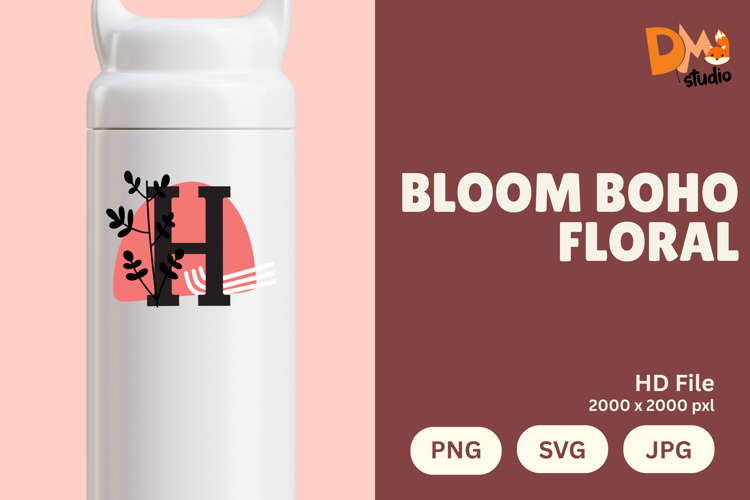 Boho Floral Svg Image 12