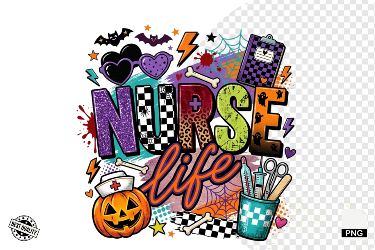 Halloween Nurse PNG Sublimation