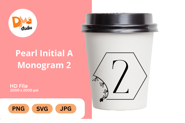 Pearl Monogram Svg Image 12