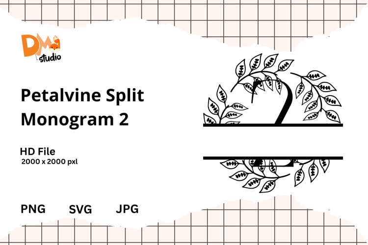 Floral Monogram Letter Svg