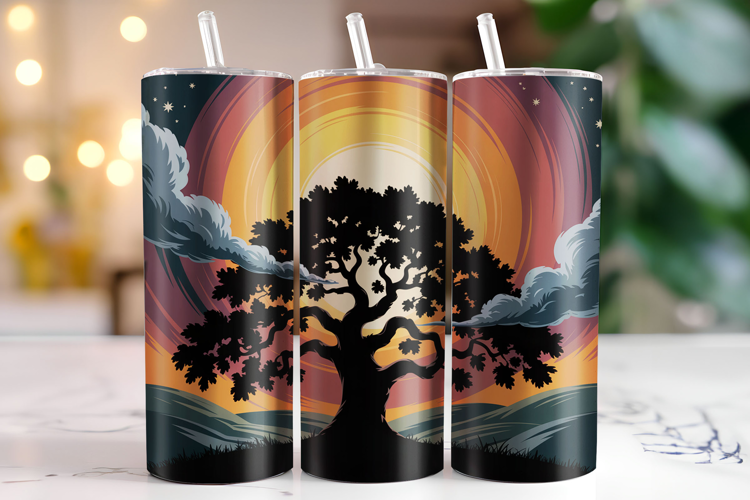 Tree Tumbler Wrap | Sublimation | Tumblers