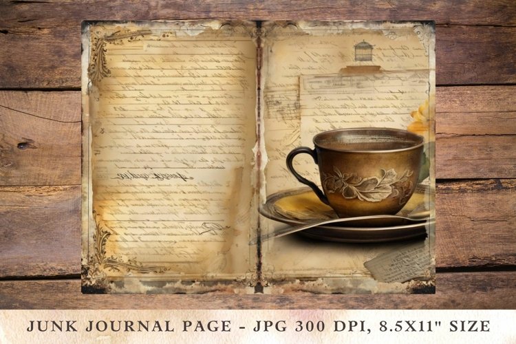Printable Junk Journal Pages coffee 14