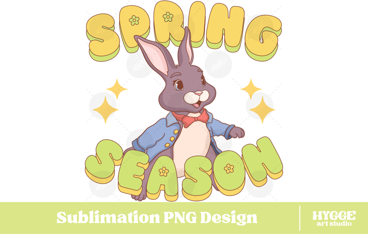 Easter Bunny Sublimation PNG Chick Farm Hip Hop Spring Joy