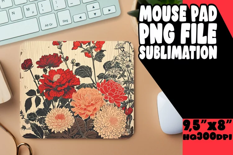 Nostalgic Springtime Blossom Mouse Pad