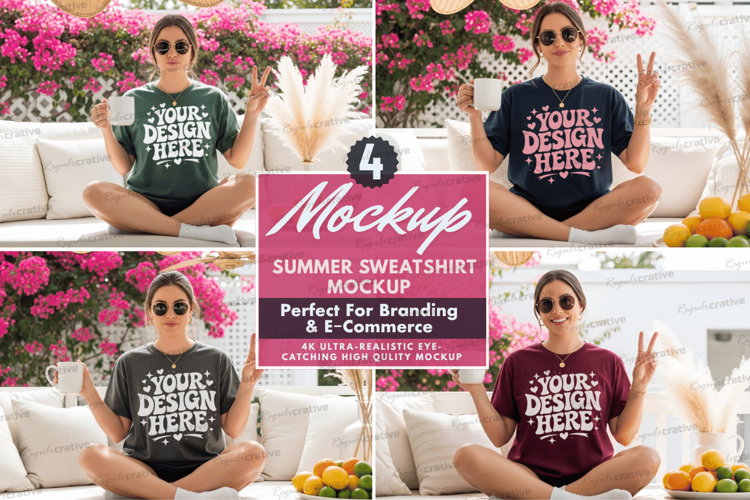 Summer TShirt Mockup Set ,Summer TShirt Mockup Set Beach