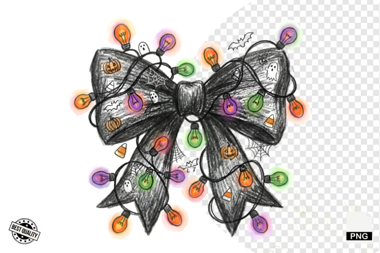 Halloween Bows & Lights Clipart