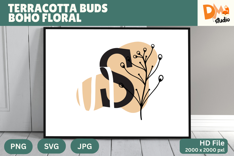 Floral Monogram Letter Svg Image 15