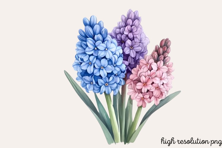 Blue Flower Clipart Image 7