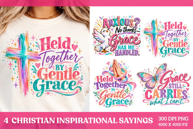 4 Faith Based Sublimation PNG Designs